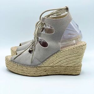 Fabiolas gray suede gladiator espadrilles - Women’s EU 41 / US 10-10.5